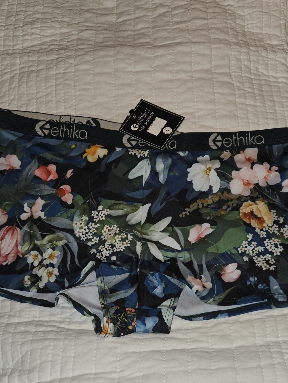 Ethika Women's Floral Boyshorts - Navy Floral